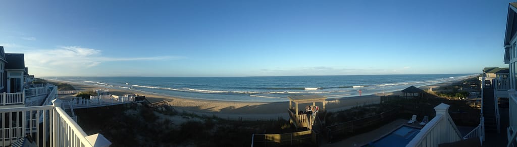 The view of the beach is a big reason to visit Corolla. 