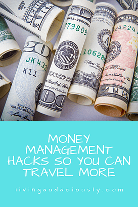 These money management tips will help you manage your personal finances to allow you to do more of what you love. #budget #personalfinances #travelbudget 