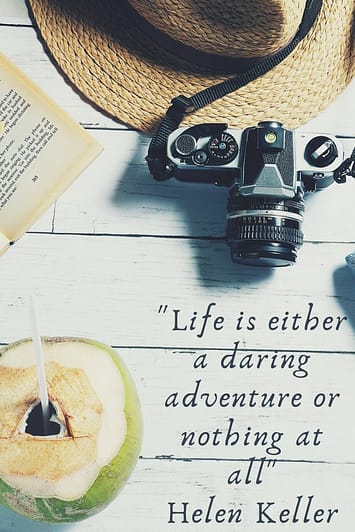 "Life is either a daring adventure or nothing at all." Helen Keller  These 50 inspirational travel quotes will help fuel your wanderlust and re-ignite that passion for exploring the amazing world we live in!
