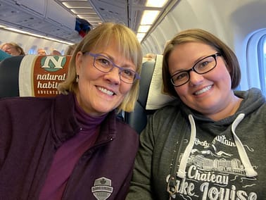 On our way to see polar bears for a mother-daughter trip! 