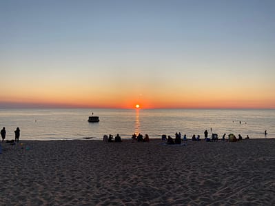 Sunset over Lake Michigan 
