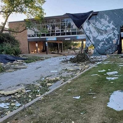 Destruction at area schools push back the start dates. 
