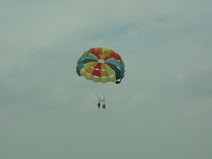 You can be socially distant while parasailing! 
