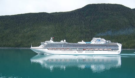 Princess cruise ship in Alaska 
