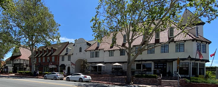 Street view of Solvang, California
